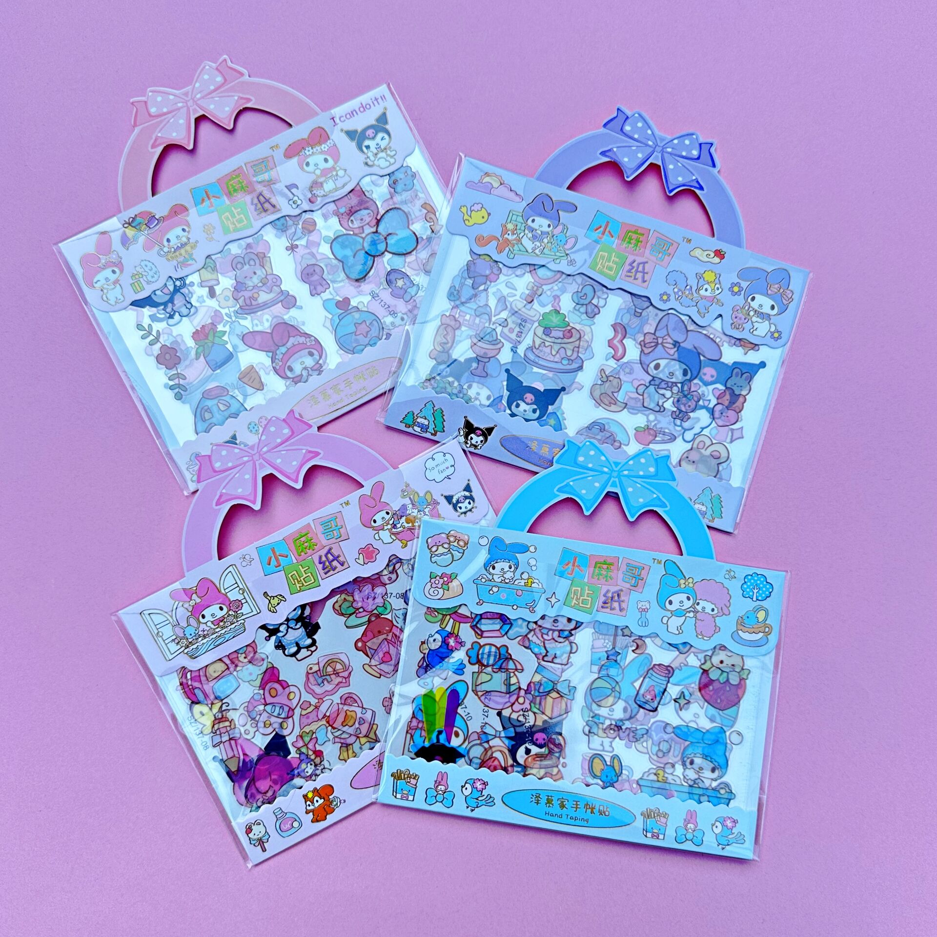 Kuromi Çantalı Mini Sticker 12li