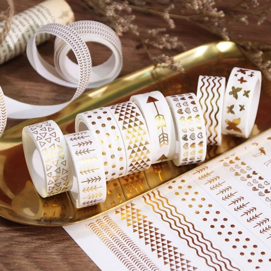 Share Mine Gold Kağıt Washi Tape Bant Kutulu 12li Kutu