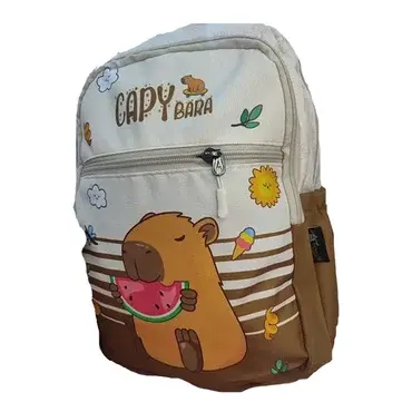 Capybara 3lü Sırt Çantası Set - Vizon