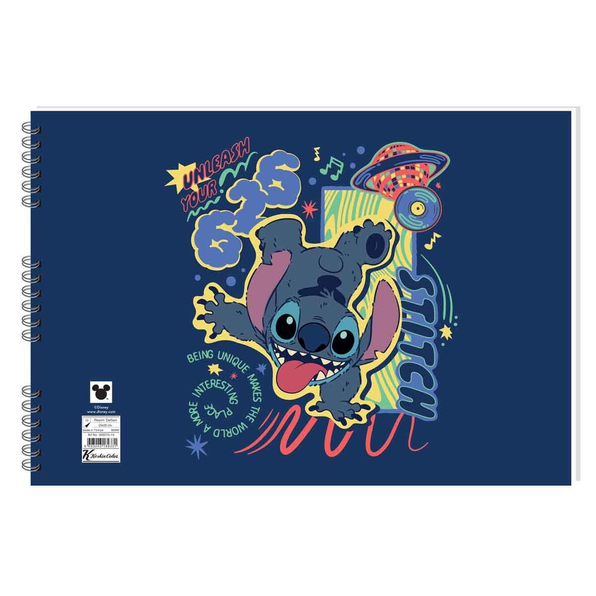 Stitch Resim Defteri 17x25 15 Yaprak - 4 Adet